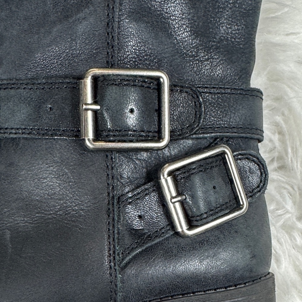 Lucky Brand Black Leather Riding Boots size 7.5M - Picture 3 of 10